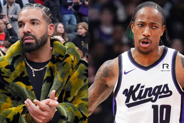 Drake used to paint DeMar DeRozan orange during a Raptors game
